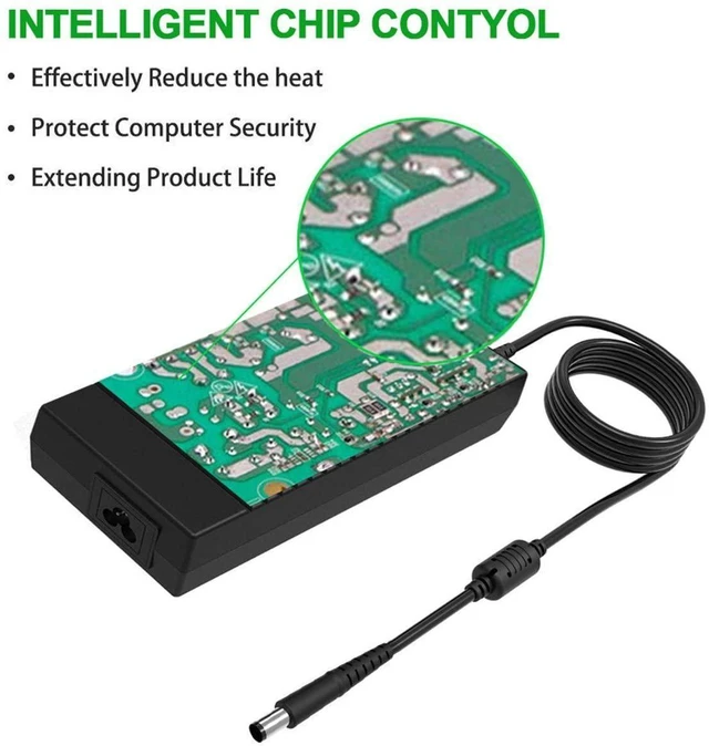 Alt view image 5 of 7 - 180W Dell Alienware Charger, 19.5V 9.5A 185W Dell Power Adapter Compatible Dell Alienware 17 R3/15 R3/15 R2/X51 R2/13/14/M17X/M15X/M14X/X51, Dell Precision M4600/M4700/M4800/M6400/M6500/M6600/M6700