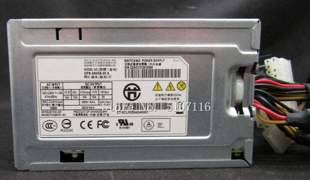 Alt view image 2 of 4 - ATX Server Power Supply Ml310e G8 350W for DPS-350AB-20 A 671310-001 686761-001