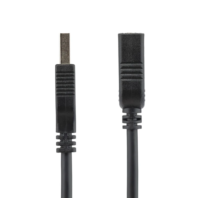 Alt view image 2 of 4 - 6in Short USB 3.0 (5Gbps) Extension Adapter Cable (USB-A Male to USB-A Female) - USB 3.2 Gen1 Port Saver Cable - Black (USB3EXT6INBK)