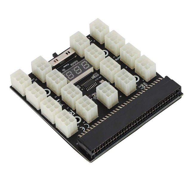 Alt view image 2 of 5 - Mining GPU/PSU Power Supply Board 1600W 12V 17x 6pin PCI E Mining Server Power Supply for for DPS 1200FB A/DPS 1200QB A/PS 2751 5Q/PS 2751 LF 1F/HSTSN PL12/DPS 700LB D/PS 2112