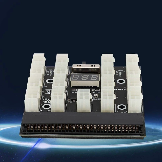 Alt view image 4 of 5 - Mining GPU/PSU Power Supply Board 1600W 12V 17x 6pin PCI E Mining Server Power Supply for for DPS 1200FB A/DPS 1200QB A/PS 2751 5Q/PS 2751 LF 1F/HSTSN PL12/DPS 700LB D/PS 2112
