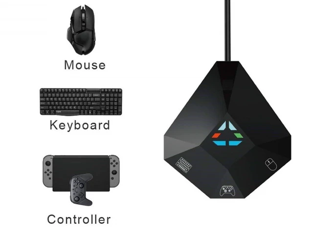Alt view image 6 of 7 - Mouse/keyboard adapter compatible with Nintendo Switch, PS4, Xbox One/360, PS3