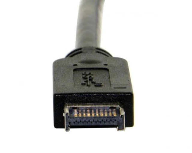 Alt view image 3 of 7 - Shenzhong USB 3.1 Front Panel Header to USB-C Type-C Female Extension Cable 40cm with Panel Mount Screw