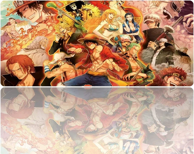 Alt view image 2 of 5 - Extended Large Mouse Pad, Gaming Mouse Pad, Full Desk Keyboard Mouse Pad, XXL Bigmouse Pad with Anime, Waterproof and Anti-Skid for Office Desk Decor (35.4×15.75×0.1 inch)