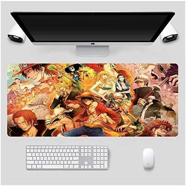 Alt view image 4 of 5 - Extended Large Mouse Pad, Gaming Mouse Pad, Full Desk Keyboard Mouse Pad, XXL Bigmouse Pad with Anime, Waterproof and Anti-Skid for Office Desk Decor (35.4×15.75×0.1 inch)