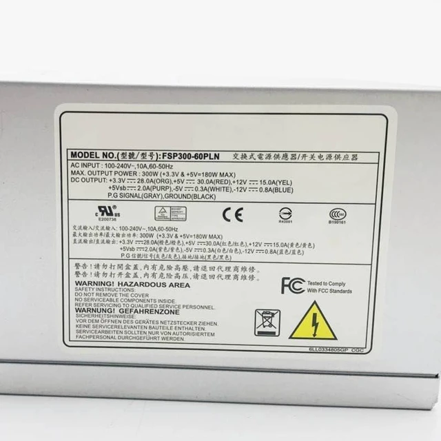 Alt view image 3 of 5 - PSU for FSP ATX -5V 610L 610H 6608 IPC-610 IPC-610L IPC-610H 300W Switching Power Supply FSP300-60PLN(PF)