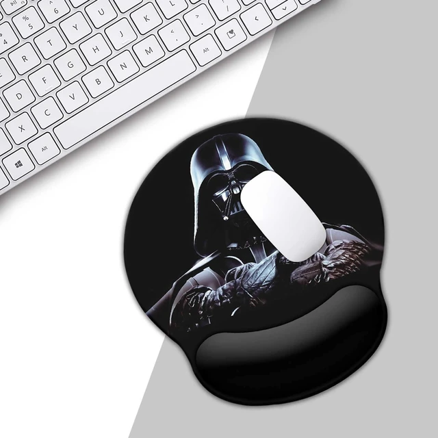 Alt view image 5 of 7 - Black Mouse Pad with Wrist Rest,Non-Slip Rubber Base for Comfortable Gaming Mousepad - Ergonomic Mouse Pad with Wrist Support Suitable for Laptop Desktop and Work, Office Desk Accessory