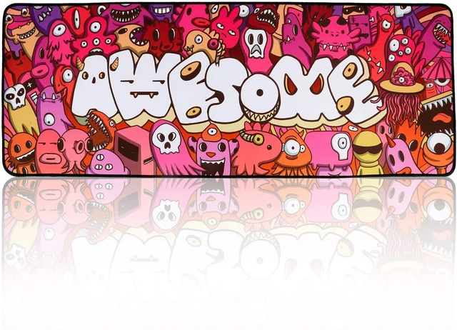 Main image of Mouse Pad Extended Large Gaming Mouse Pad Graffiti Anime Mousepad Mouse Mat for Laptop, Computer & PC (A-31.5"x11.8")