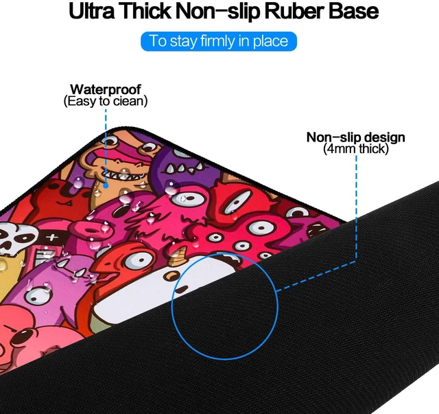 Alt view image 4 of 7 - Mouse Pad Extended Large Gaming Mouse Pad Graffiti Anime Mousepad Mouse Mat for Laptop, Computer & PC (A-31.5"x11.8")