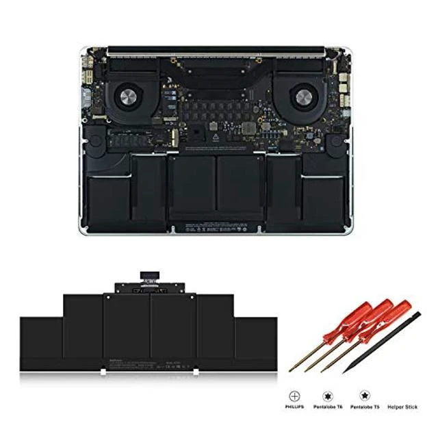 Alt view image 2 of 5 - BatPower A1618 Replacement Laptop Battery for Apple Mid 2015 MacBook Pro 15-inch Retina A1398 EMC 2909 EMC 2910 Battery MacBook Pro 15" Retina A1398 Apple A1618 Battery 99.5Wh