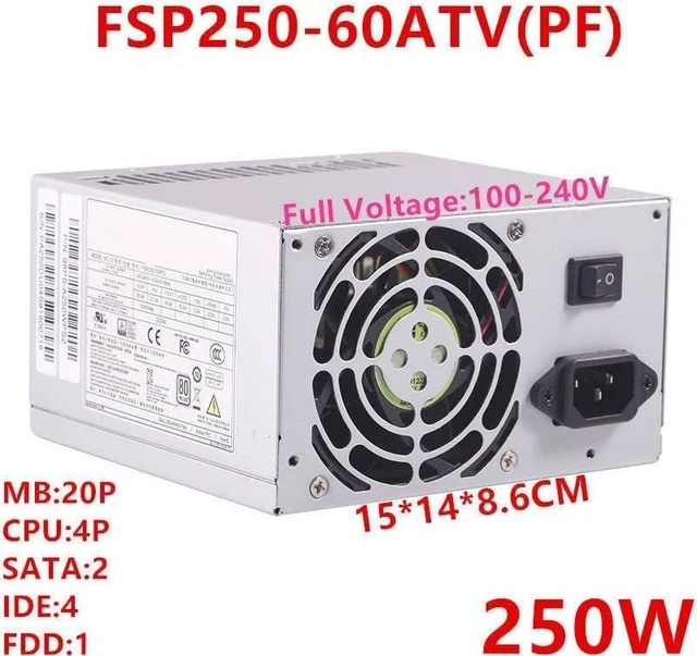Alt view image 5 of 5 - PSU for FSP ATX -5V 610L 250W Power Supply FSP250-60ATV(PF) FSP250-60GTV PS8-250ATX-ZE