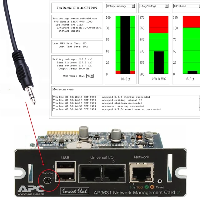Alt view image 3 of 7 - USB to RS232 AJ2.5 Console Cable for APC 940-0299A Cable Replacement, Compatible with APC UPS APC Management Card AP9630 AP9631 and AP9635, with FTDI Chip Built-in