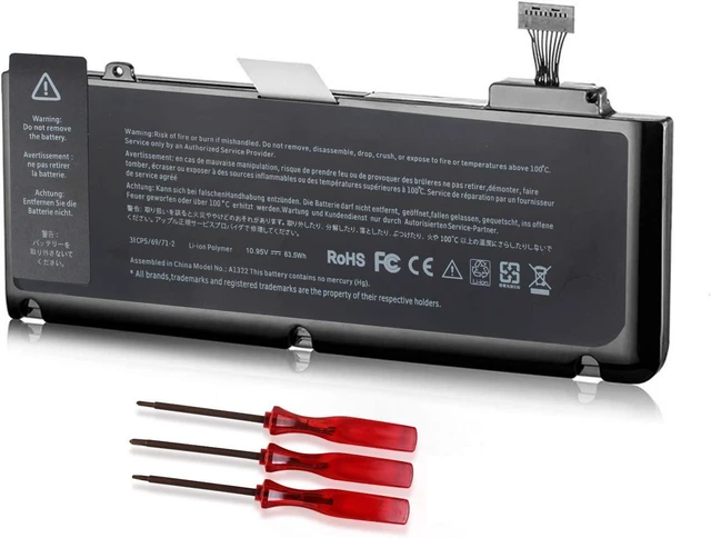Main image of A1322 Laptop Battery for MacBook Pro 13 inch A1278 (Mid 2009 2010 Early 2011 Late 2011 Mid 2012 Version) MB990LL/A MB991LL/A MC375LL/A MD314LL/A MC724LL/A - 12 Months Warranty