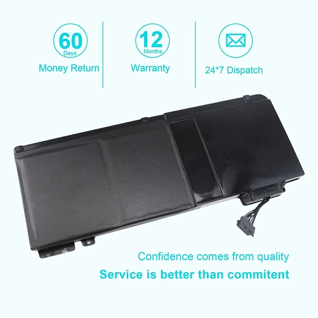 Alt view image 3 of 7 - A1322 Laptop Battery for MacBook Pro 13 inch A1278 (Mid 2009 2010 Early 2011 Late 2011 Mid 2012 Version) MB990LL/A MB991LL/A MC375LL/A MD314LL/A MC724LL/A - 12 Months Warranty