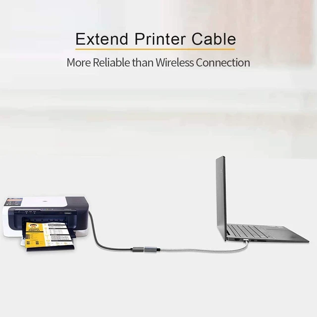 Alt view image 7 of 7 - Short USB 3.0 Extension Cable, CableCreation 1FT USB 3.0 A Male to Female Extender Cable Extender Cord Compatible for Oculus VR, Playstation, Keyboard, Printer, Space Gray Aluminum