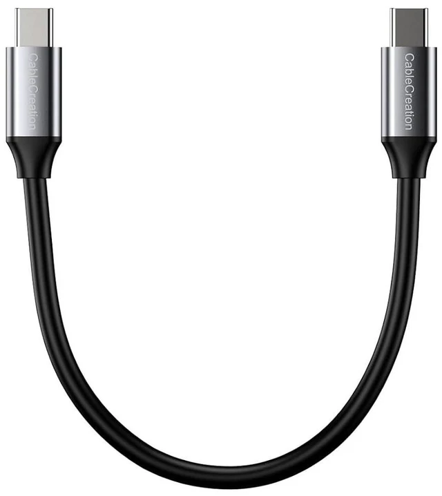 Main image of CableCreation Short USB4 Cable 1FT, Thunderbolt 4 Cable 40Gbps, 240W, 8K@60Hz, Compatible with Thunderbolt 3, Thunderbolt 4 and USB-C