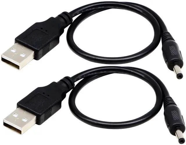 Alt view image 7 of 7 - USB 2.0 A Male to DC 3.5x1.35mm Male Adapter Cable 5 Volt DC Barrel Power Jack Charging Cable for Tablet, Electronic Dog, Access Control Attendance (28CM/11inch, DC 3.5x1.35mm)(2packs)
