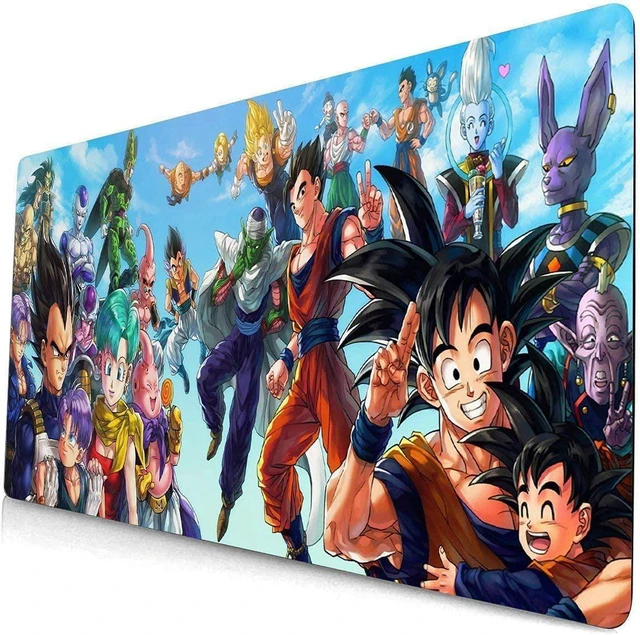 Main image of kiyokidy Anime Dragon Ball Mouse Pad,Extended Gaming Mouse Pad with Stitched Edges, Large Mouse pad with Non-Slip Rubber Base for Work & Gaming, Office & Home, 35.4x15.7inch