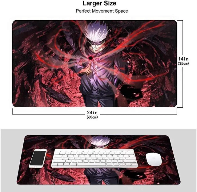Main image of Large Mouse Pad, Extended Gaming Mousepad Non-Slip Base Keyboard Pad,Desk Mat 24" x 14" in, Anime Mouse Pad