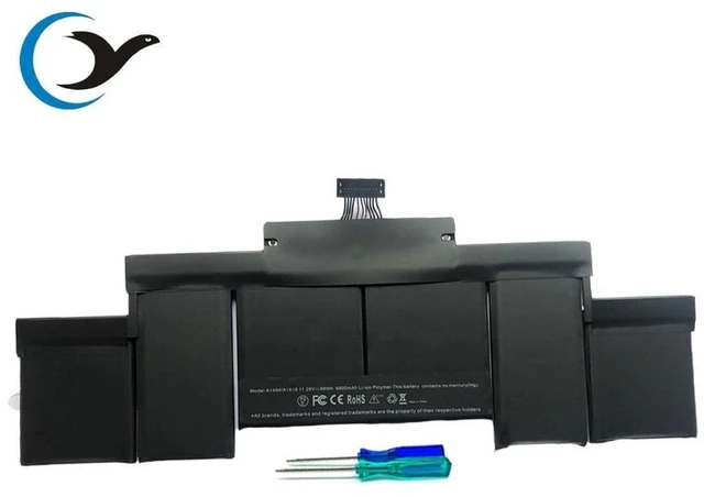 Alt view image 2 of 7 - CY Notebook Battery A1494 A1618 For MacBook Pro Retina 15" A1398 2015 Year Replacement Battery compatible