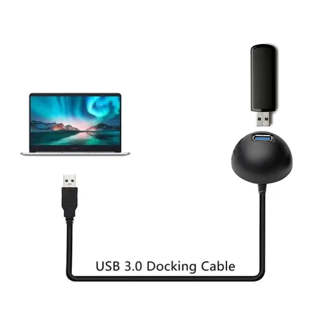 Alt view image 3 of 5 - 5ft Ultra High Speed USB 3.0 Extension Cable for Desktop - STP - USB-A Male to USB-A Female SuperSpeed Cable for Computer, Laptop, Tablet, and TV + 2 Adhesive Cable Organizer Clips