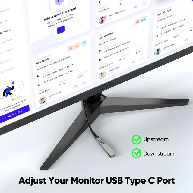 Alt view image 4 of 7 - USB C Extension Cable 6 inch Short, Full-Function Extender USB 3.2 Gen 2 Type C Male to Female Cord 100W Fast Charge 10Gbps Transfer 4K@60Hz Video for Monitor Laptop Tablet Mobile Phone -0.5Ft
