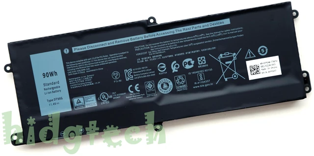 Main image of 90Wh New DT9XG Battery for Alienware Area-51m R1 R2 ALWA51M-D1968W 07PWKV 31CP7/54/65-2