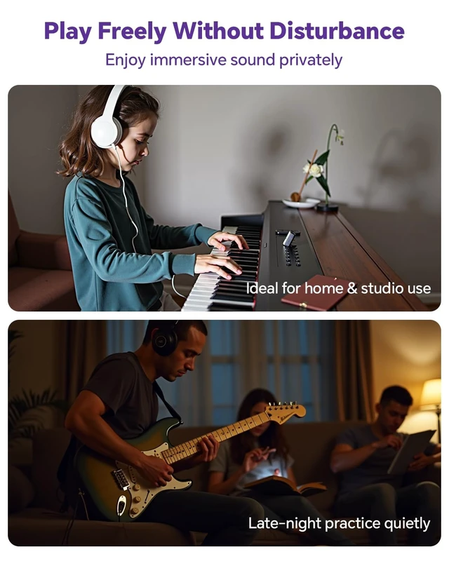 Alt view image 7 of 7 - 6.35mm 1/4 Male to 3.5mm 1/8 Female Audio Adapter, Gold-Plated TRS Stereo Jack, Solid Brass Housing, for Headphones, Guitar, Mixer, Amp, Keyboard, 2 Pack