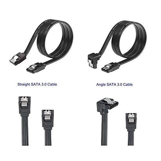 Alt view image 7 of 7 - SATA Data Cable & 15 Pin Power Splitter Cable (4 Pack) - 6.0 Gbps High-Speed Data Transfer, Compatible with SATA Hard Drives, SSDs, Optical Drives - All-in-One Storage Expansion Cable Kit