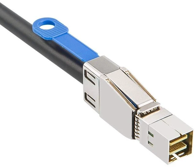 Alt view image 2 of 5 - CableCreation SFF-8644 to 4 Sata 7 Pin Cable, External Mini SAS HD SFF-8644 to 4 Port SATA Cable, Hard Disk Data Server Raid Cable 1 Meter/ 3.3 FT