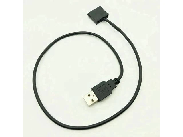 Alt view image 3 of 3 - 50cm 22AWG USB 5V Male to 15Pin SATA Female Power Cable Adapter, Black SATA Power Supply Cord for 2.5 Inch Laptop SATA HDD & SSD