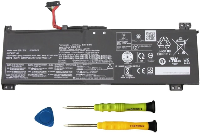 Main image of L20M3PC2 SB11B96717 Laptop Battery Replacement for Lenovo Ideapad Gaming 3-15ACH6 Type-82K2 82MJ Ideapad Gaming 3-15IHU6 Type-82K1 82MG Series L20D3PC2 SB11B96720 L20C3PC2 SB11B96716 45Wh 3910mAh
