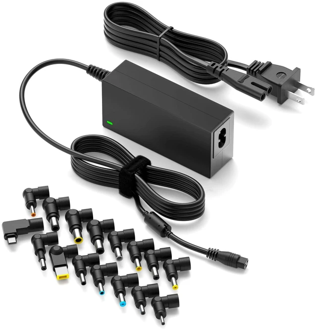 Main image of Powseed 65W Universal Laptop Charger USB C for MacBook Dell HP Lenovo Acer Chromebook Asus Samsung Sony Toshiba Gateway 18.5V 19V 19.5V 20V Computer Power Cord Supply AC Adapter, 70W Max