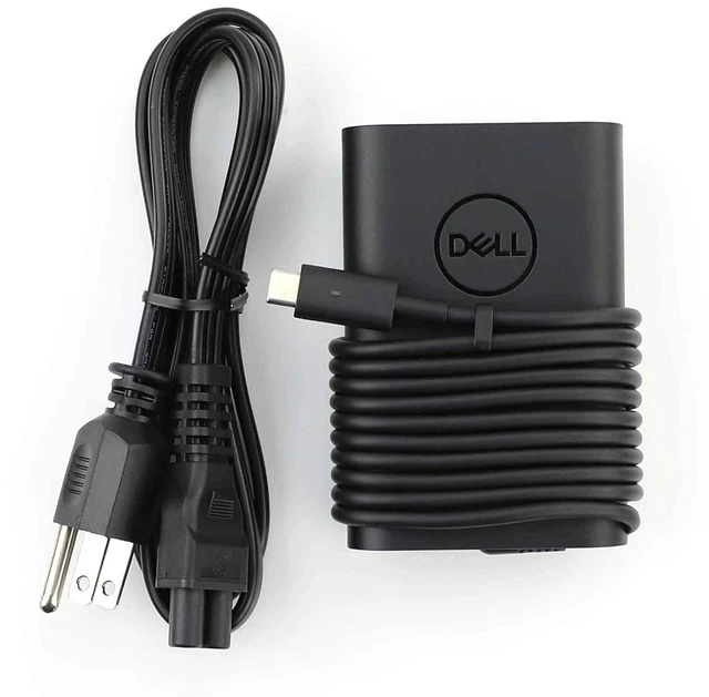 Alt view image 10 of 14 - New Dell Laptop Charger 65W(Watt) AC Power Adapter With Type c(USB-C/USBC) Tip Include Power Cord For XPS 12, 9250 XPS 13 9350 9360 9365 9370 9380, Latitude 7370 7280 7480 5480 7275 5290 7490