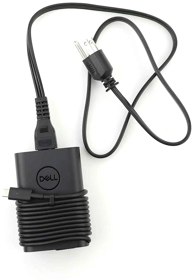 Alt view image 14 of 14 - New Dell Laptop Charger 65W(Watt) AC Power Adapter With Type c(USB-C/USBC) Tip Include Power Cord For XPS 12, 9250 XPS 13 9350 9360 9365 9370 9380, Latitude 7370 7280 7480 5480 7275 5290 7490