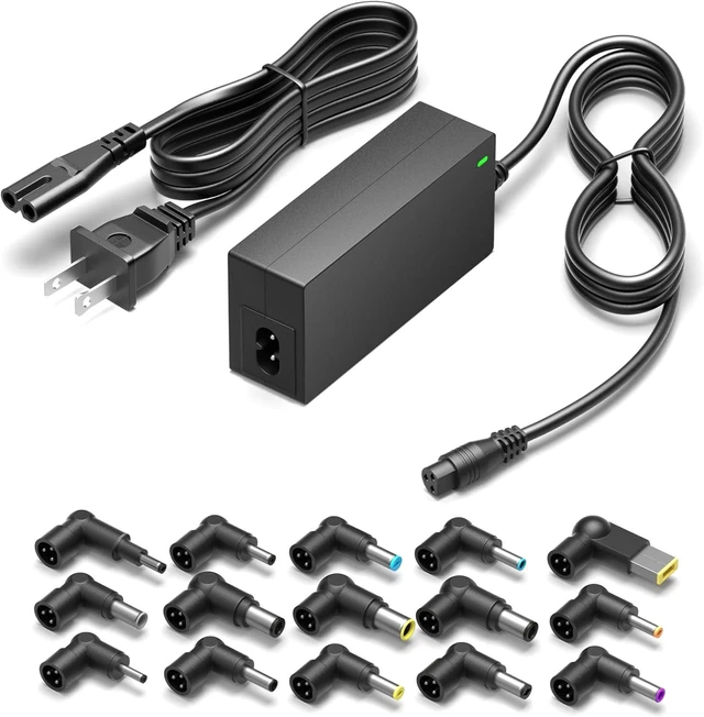 Alt view image 8 of 14 - Powseed 65W Universal Laptop Charger for Dell HP Asus Acer Samsung Toshiba Lenovo IBM Sony Gateway Notebook Ultrabook Chromebook, DC Output 18.5V 19V 19.5V 20V Power Adapter Supply Cord 65W