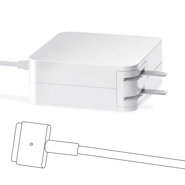 Alt view image 2 of 5 - Mac Book Pro Charger, AC 85w Magnetic T-Tip Power Adapter Charger Compatible with MacBook Pro 17/15/13 Inch (Retina, 2012-2015)