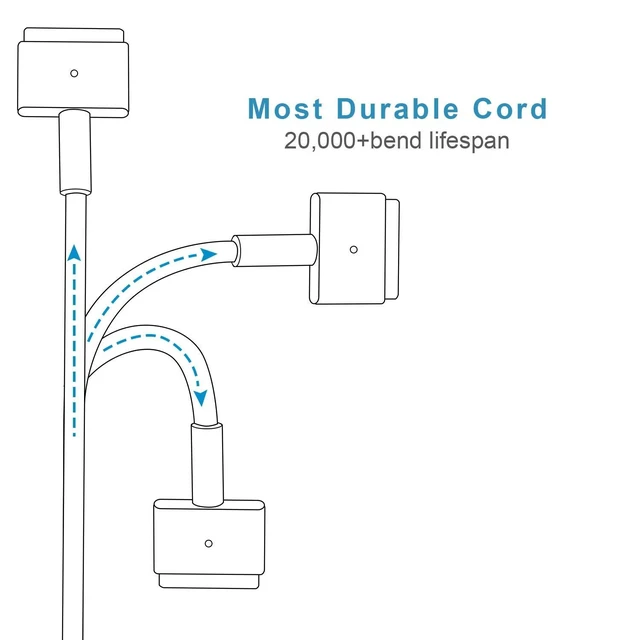 Alt view image 4 of 5 - Mac Book Pro Charger, AC 85w Magnetic T-Tip Power Adapter Charger Compatible with MacBook Pro 17/15/13 Inch (Retina, 2012-2015)