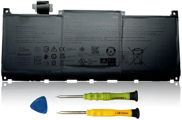 Main image of AOMKA MN79H Laptop Battery Replacement for Dell XPS 9320 XPS 13 Plus 9320 XPS 13 9340 XPS 13 9345 Series Notebook 0MN79H J7H5M 0J7H5M NXRKW 0NXRKW 2FVJM 02FVJM 11.55V 55Wh 4524mAh 3-Cell
