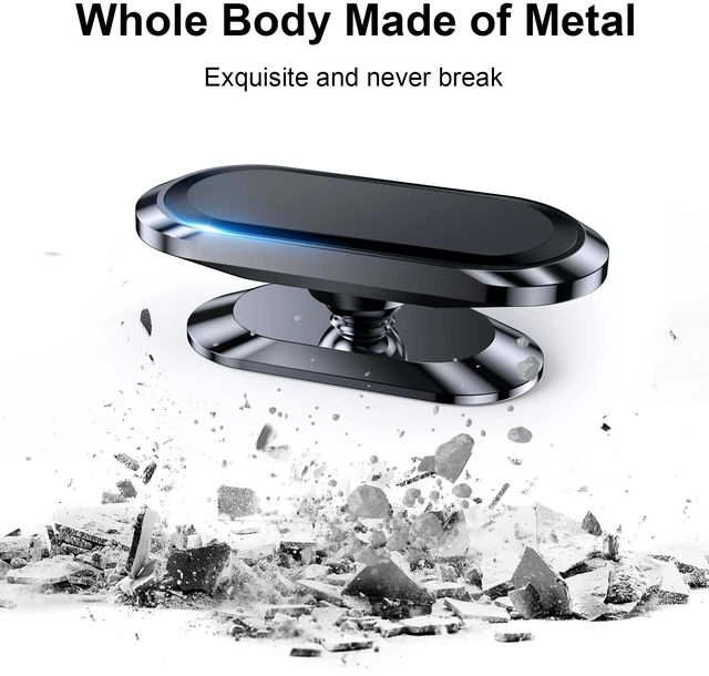 Alt view image 3 of 7 - 2-Pack Magnetic Phone Holder for Car DashStrong Magnet Magnetic Car Phone Holder Mount 4 Plate Phone Holders for Your Car Phone Mount for Car Dashboard Cell Phone Car Mount for iPhone Samsung