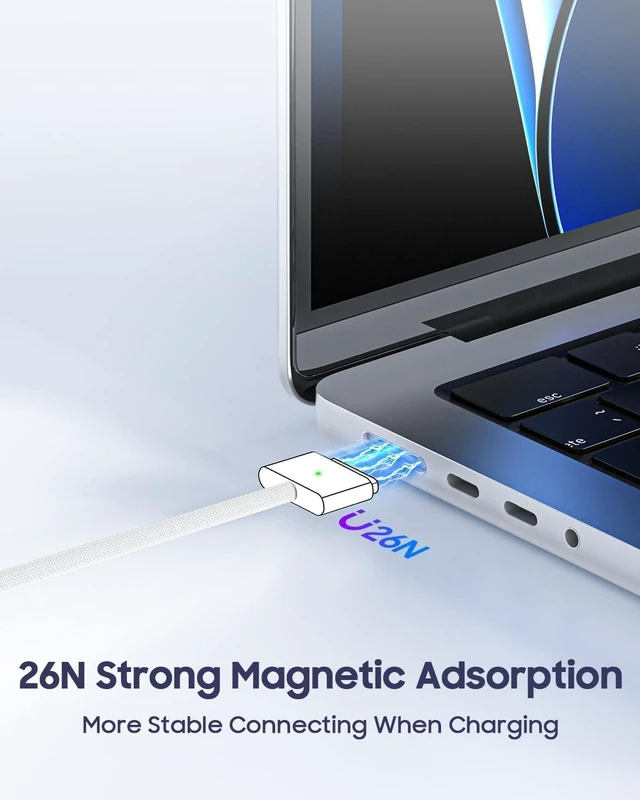 Alt view image 3 of 4 - 96W USB-C Charger for MacBook Pro 14",16"(2021,2022,2023),2024 MacBook pro M4, MacBook Air 13", 15" (2022, 2023, 2024,M1, M2, M3,), 96W Power Adapter (PD-120W)