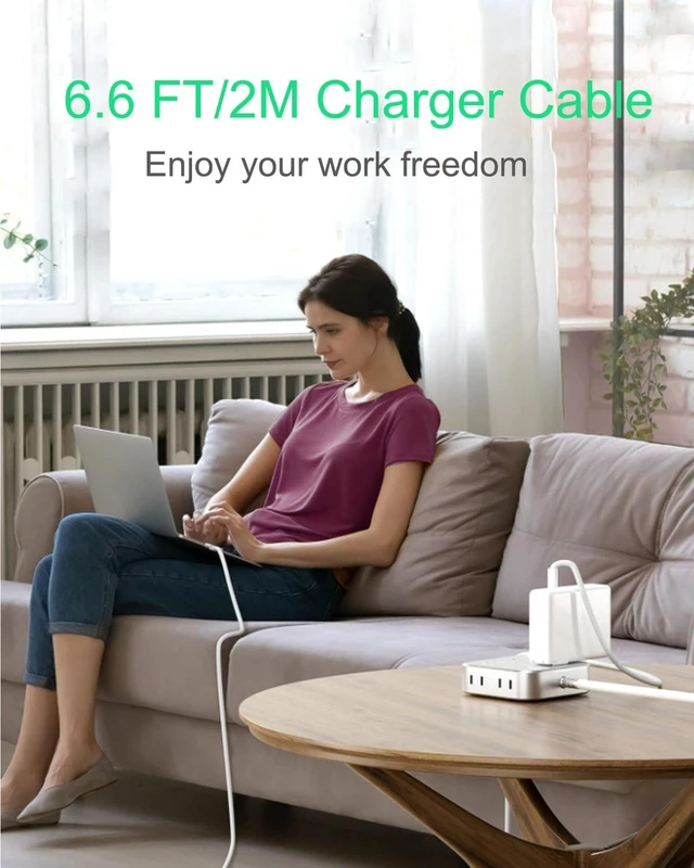 Alt view image 4 of 4 - 96W USB-C Charger for MacBook Pro 14",16"(2021,2022,2023),2024 MacBook pro M4, MacBook Air 13", 15" (2022, 2023, 2024,M1, M2, M3,), 96W Power Adapter (PD-120W)