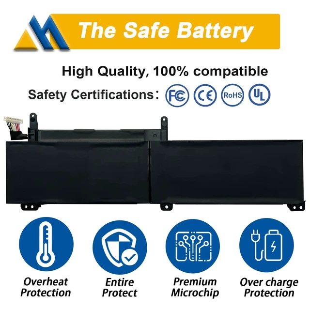 Alt view image 3 of 5 - Mobik C41N1716 Laptop Battery for ASUS ROG Strix GL703GS GL703GM Scar ROG Strix S7BS S7BS8750 GL703GM-NS73 GL703GM-DS74 GL703GS-DS74 0B200-02770000 4ICP4/59/134 15.4V