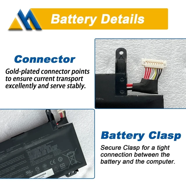 Alt view image 4 of 5 - Mobik C41N1716 Laptop Battery for ASUS ROG Strix GL703GS GL703GM Scar ROG Strix S7BS S7BS8750 GL703GM-NS73 GL703GM-DS74 GL703GS-DS74 0B200-02770000 4ICP4/59/134 15.4V