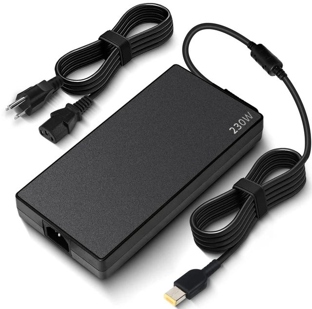 Main image of 230W Laptop Charger for Lenovo Legion 5 7 5P C7 S7 Y540 Y545 Y740 Y730 Y900 Y910 Y920 Y7000, Thinkpad P73 P53 P72 P52 P71 P51 P70, 20V 11.5A Slim Tip AC Adapter Power Cord