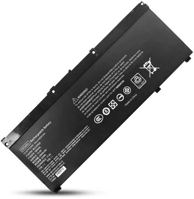 Main image of cokxiore SR04XL Lithium-ion Laptop Battery for HP Pavilion 15/17 Series & Omen 15 Series, 9.52×3.62×0.35in Ultra-Slim Design, OEM-Level Compatibility