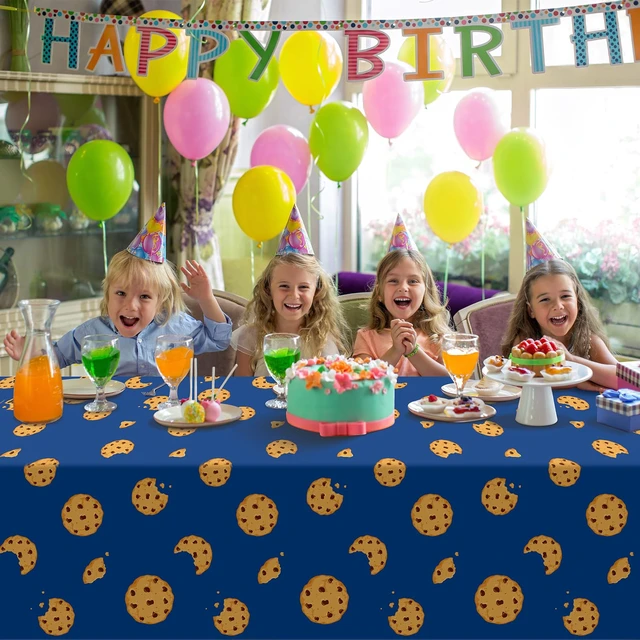 Alt view image 7 of 7 - 3Pcs Cookie Monster Birthday Party Tablecloth Decorations,Blue Plastic Table Cover Disposable Rectangle Table Cloth for Baby Shower Kids Boy Birthday Party Supplies,54x108 Inch
