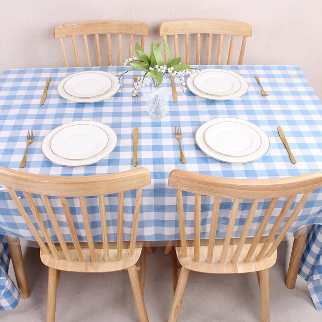 Alt view image 5 of 7 - Clear Plastic Table Cover Protector 54 x 54 Inch Vinyl Tablecloth | 100% Waterproof, PVC Square Transparent Sheet, Oil Spill Proof, Wipeablefor Dining TablesPicnic Party,Holidays