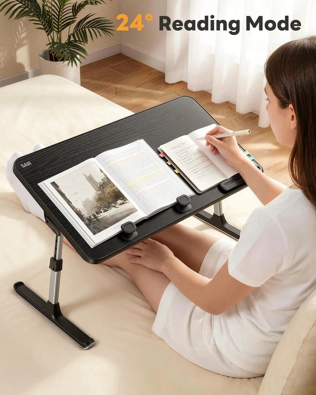 Alt view image 14 of 14 - Height & Angle Adjustable Lap Desk Laptop Stand for Bed | LightWeight Foldable Portable Laptop Table for Couch Sofa Chair Floor