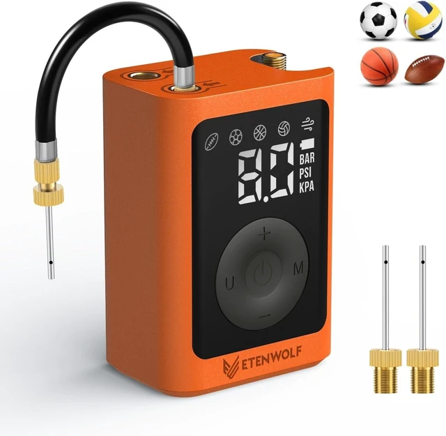 Alt view image 8 of 14 - P300 Plus Ball Pump, Electric Basketball Pump Inflation Deflation | with 3200 mAh Rechargeable Battery and 2 Needles, Air Pump for All Sports Balls